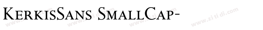 KerkisSans SmallCap字体转换
